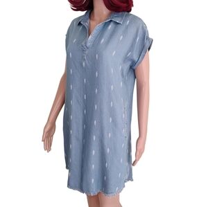 Thread & Supply Chambray V Neck Dress - Size Small - New With Tags